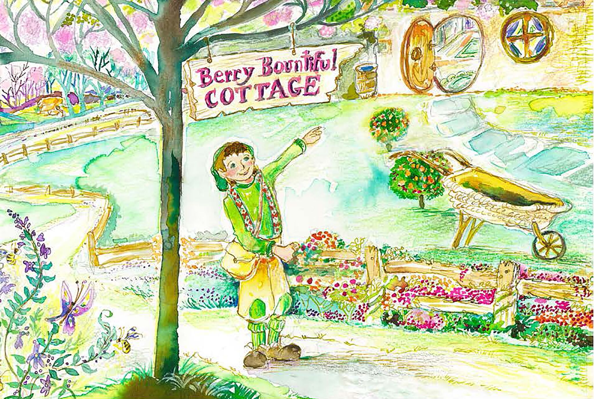 splendid fellow pumpkin on his way to Berry Bountiful Cottage