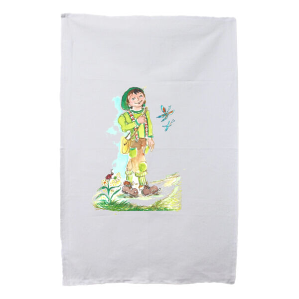 Splendid Fellow Pumpkin Tea Towel Thumbnail